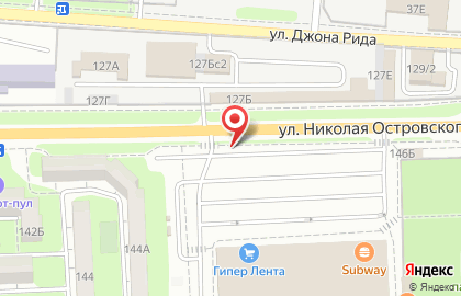 Центр Автомобильных Перевозок на улице Николая Островского на карте
