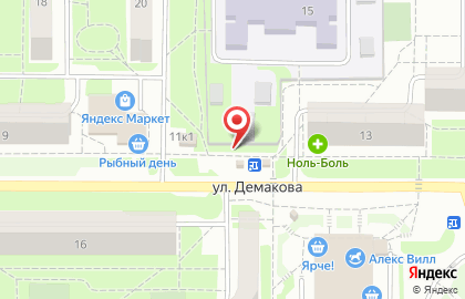 Продуктовый магазин Деревенский дворик в Советском районе на карте