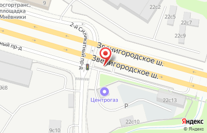 Парковка Гормост в Хорошево-Мневниках на карте