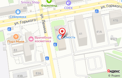 Ценопад на улице Ленина на карте