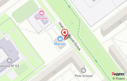 Гипермаркет Магнит в Ульяновске на карте