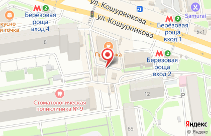 Магазин разливных напитков Старый замок на улице Кошурникова на карте