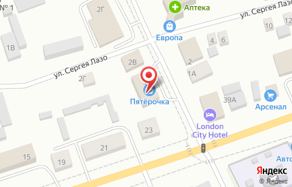 Супермаркет Пятёрочка на Комсомольской на карте