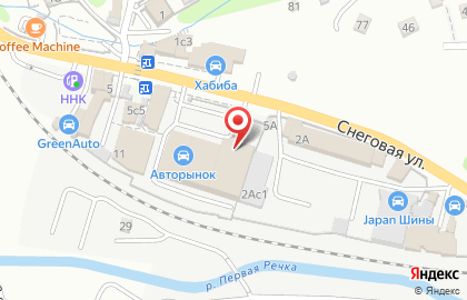 Магазин автозапчастей для корейских автомобилей Корея-Центр в Первореченском районе на карте