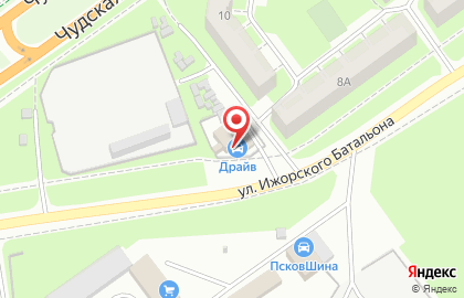 Автоцентр Драйв на улице Ижорского Батальона на карте
