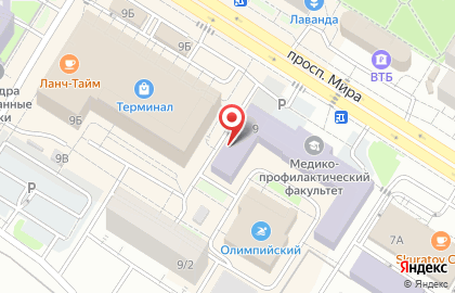 Столовая в Омске на карте