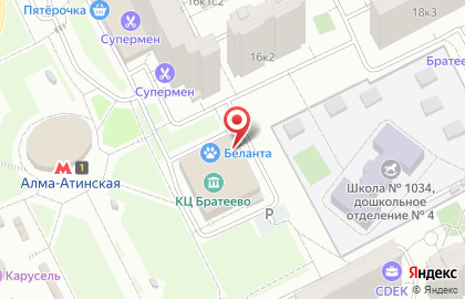 Капитошка на Братеевской улице на карте