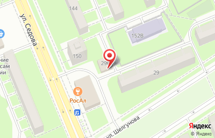 Сауна Зелёный Грот на улице Шелгунова на карте