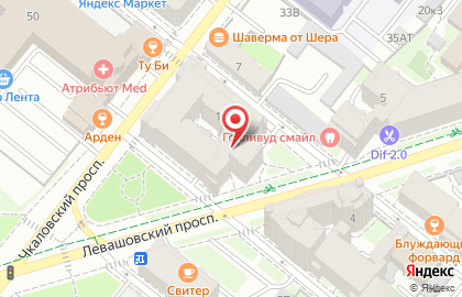 Магазин овощей и фруктов на Чкаловском проспекте, 31 на карте