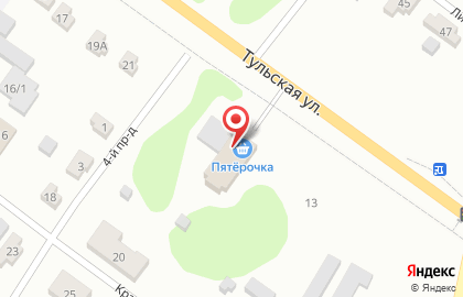 Пятёрочка в Узловой на карте