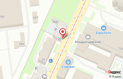Некст на Кондратьевском проспекте на карте