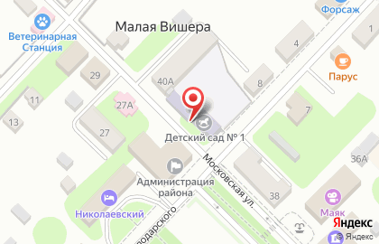 Детский сад Кроха на Московской улице на карте