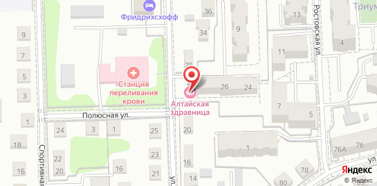 Спа-салон Алтайская Здравница на улице Чкалова на карте
