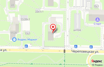 Клининговая компания Чистый Лис на Череповецкой улице на карте