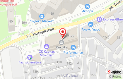 Центр удаления вмятин Вмятиноф.рф на улице Тимирязева на карте