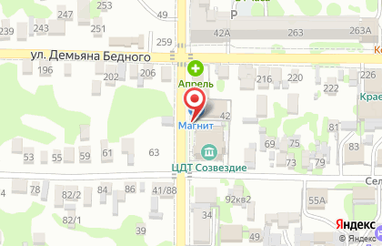 Продовольственный магазин Васюринский МПК на Октябрьской на карте