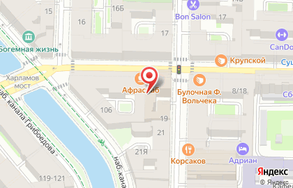 На Подъяческой на карте