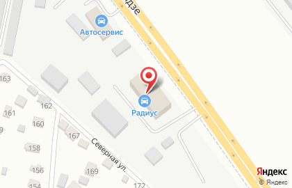 Шиномонтажная мастерская Радиус на улице Орджоникидзе на карте