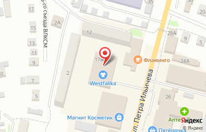 Оптово-розничная сеть магазинов ЭльТЕХ на улице Петра Ильичева на карте