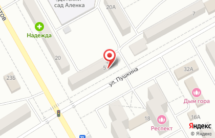 Торгово-монтажная компания Евростандарт на улице Пушкина на карте