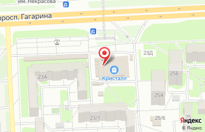 Магазин по продаже колбасных изделий на проспекте Гагарина на карте