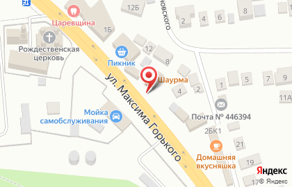 Киоск фастфудной продукции Четыре вкуса на улице М.Горького на карте