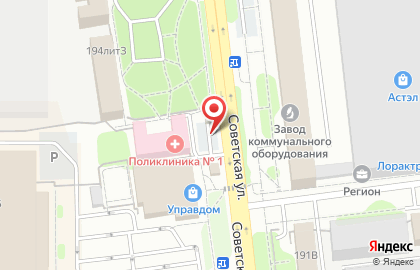 Сеть киосков быстрого питания РобинСдобин на Советской улице, 194 киоск на карте