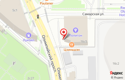 Банкомат СберБанк на Олимпийском проспекте, 16 стр 5 на карте