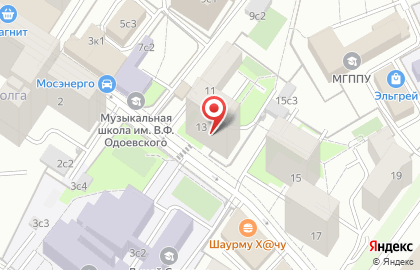 Центрального АО на Комсомольской в Докучаевом переулке на карте