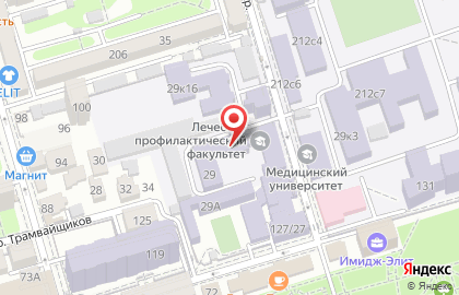 РостГМУ, Ростовский государственный медицинский университет на карте