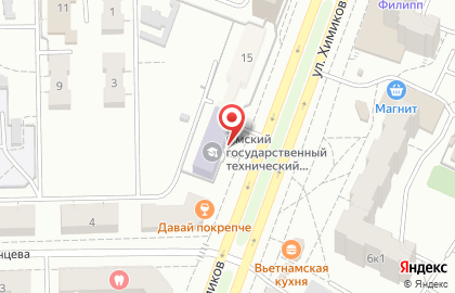 Омский государственный технический университет в Советском районе на карте