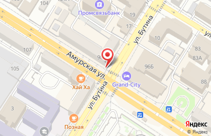 Продуктовый магазин в Центральном районе на карте