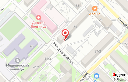 Супермаркет Мичуринский на карте