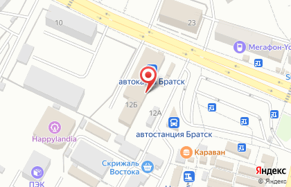 Магазин канцелярских товаров Клякса в Центральном районе на карте
