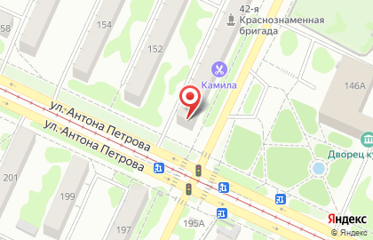 Ломбард Центр-Плюс на улице Антона Петрова на карте