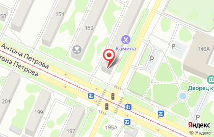 Бухгалтерская компания на улице Антона Петрова на карте