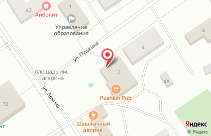 Магазин разливных напитков 5 баллов на улице Пушкина на карте