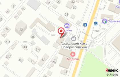 Строительная компания Фиолент в Новороссийске на карте