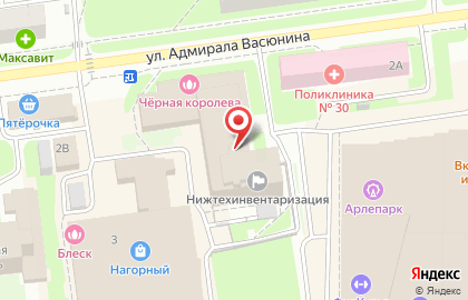 Агафонова Н.Н., ИП на улице Адмирала Васюнина на карте