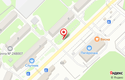Калужская областная больница на улице Вишневского на карте