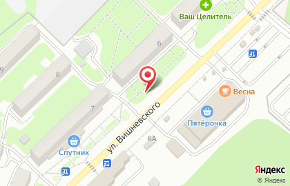 Муравейник на улице Вишневского на карте