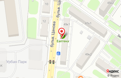 Аптечный пункт еАптека в Зеленом проезде на карте