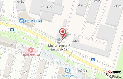 Мочищенский завод ЖБК на карте