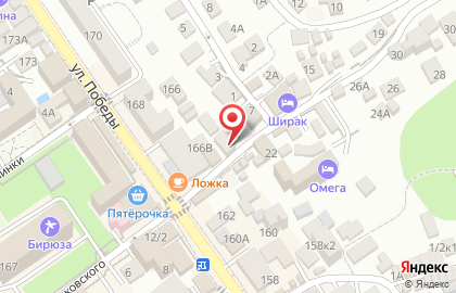 Гостиница Черноморец на карте