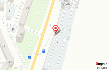 Автостоянка в Ханты-Мансийске на карте