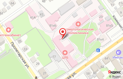 Городская детская поликлиника №3 на Комсомольской на карте