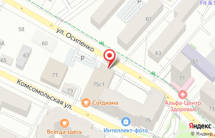 Автостоянка Питон на Комсомольской на карте