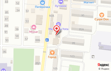 Оператор связи МегаФон на улице Максима Горького на карте