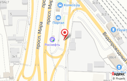 Технический центр Роснефть на метро Рижская на карте