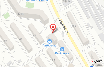 Кафе быстрого питания Палермо пицца на Садовой улице на карте
